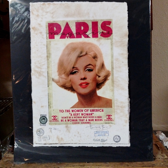 Marilyn Monroe, Paris Magazine, with Coco Chanel Quote..Print by Fairchild Paris - Picture 2 of 10